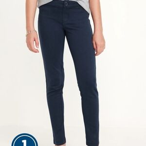 2 PAIRS OLD NAVY Girls Ink Blue School Uniform Ponte-Knit Jeggings Pant 14 PLUS